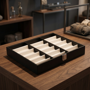 18 Grids Rigid Boxes Paperboard Glasses Watch Display Storage Sunglasses Organizer Logo Vanishing Custom Shape Recycled <b>Sponge</b> - Product Image 3