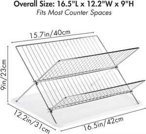 Escurridor de Platos Plegable en Forma de X de 2 Niveles, Escurridor de Platos para Encimera, Escurridor de Platos para Mesa de Cocina, Soporte para Secar Vajilla - Product Image 2