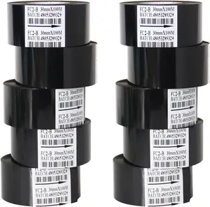 Compatible Thermal Transfer Ribbon 30mm*100m Hot Stamping Resin Foil Thermal <strong>Ink</strong> Ribbon for Date <strong>Coding</strong> - Product Image 1
