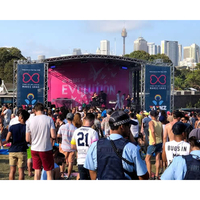 Pantalla LED P3.91 para Exterior Gran Fondo para Iglesia Escenario de DJ Conciertos Bodas Panel de Video Wall