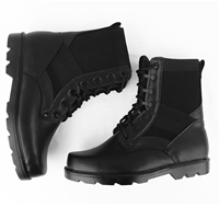 DJ07 Prix Direct Usine – Bottes Tactiques Adulte Noires, Extérieures, Sport, Entraînement – Chaussures Décontractées à Lacets, Antidérapantes et Respirantes