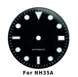 다양한 색상 28.5mm 에나멜 다이얼 부분 SUB 스타일 시계 다이얼 NH35 a 슈퍼 발광 - Product Image 3