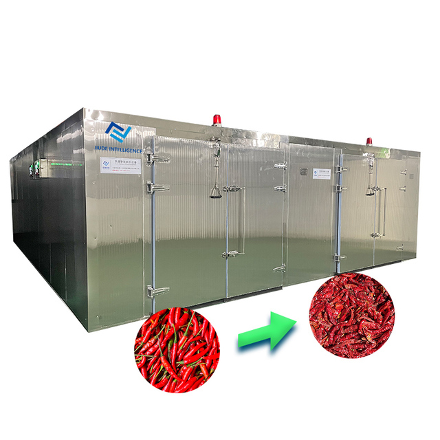 Tray Dryer Cocoa Seed Grape Raisin Drying Machine PLC Controlled Stainless Steel High Capacity Commercial Use