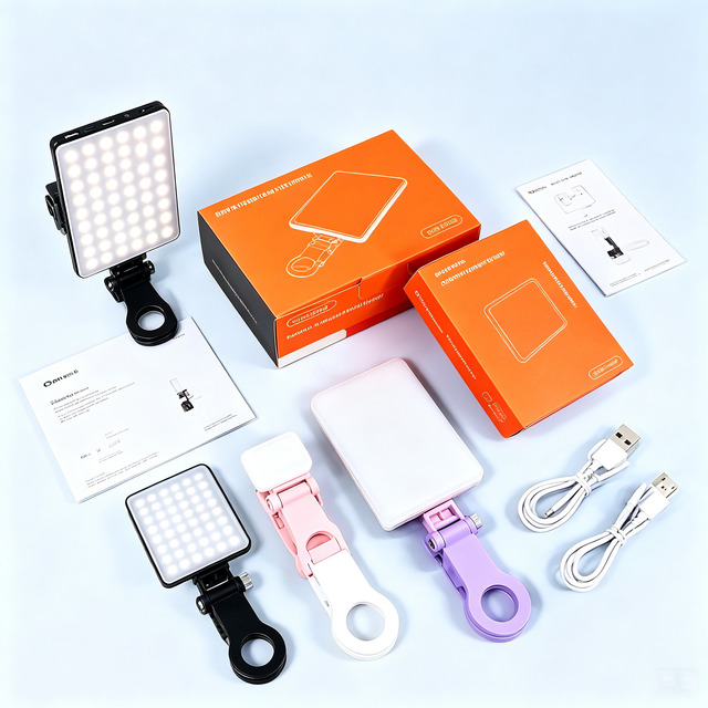 LED Clip Light for Phone 5W Rechargeable Ideal for TikTok & Video Clips