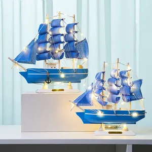 Modèle de <span class=keywords><strong>bateau</strong></span> <span class=keywords><strong>pirate</strong></span> en bois voile européenne bureau créatif intérieur de la maison modèle de <span class=keywords><strong>bateau</strong></span> fait à la main ornements décoration artisanat - Product Image 2