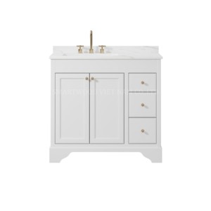 Venta al por mayor de diseño moderno de baño grande Vanity Double Sink Gabinete Set - Product Image 3