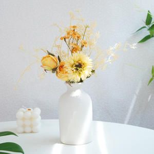 Herbst farbe High-End Kunstseide blumen Bouquet Realistisch für Business Hotel Home Decor Ostern Hot Sale - Product Image 4