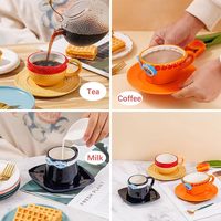 Chapeau d'animation tasse à café en céramique Monkey D. Luffy One Piece chapeau tasse en céramique tasses cadeau de vaisselle promotionnel