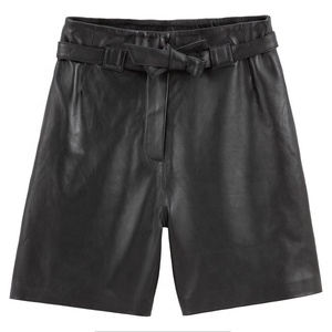 Jupe en cuir de mouton naturel pour femme, longueur genou, avec fermeture éclair, design tendance, décontractée, écologique, collection été - Product Image 1