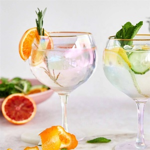 En gros Usine Stocké Pas Cher Irisé Slogan Lustre <span class=keywords><strong>Gin</strong></span> Verre À Vin - Product Image 3