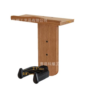 Soporte de guitarra de madera Omnivod, montado en la pared con estante para exhibir ukeleles y violines - Product Image 5