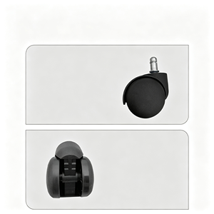Kit de roulettes robustes pour meubles, avec fixation par vis sur plaque de base de meuble à 4 trous, pour charge maximale - Product Image 6