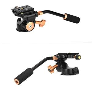 QZSD Q08s <strong>Video</strong> Pan Tilt <strong>Head</strong> <strong>Tripod</strong> <strong>Fluid</strong> <strong>Head</strong> 360 Rotate for <strong>Manfrotto</strong> Benro <strong>Tripod</strong> Plate Support - Product Image 2