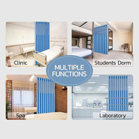 Offre Spéciale 100% polyester haute précision antibactérien hôpital cloison mince respirant Tricot médical rideaux tissus tissés
