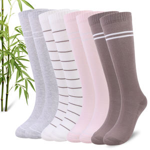 Calcetines de Compresión de Bambú Personalizados para Mujeres Embarazadas, 15-20 mmHg, hasta la Rodilla, con Amortiguación Pesada, Novedad 2026 - Product Image 1
