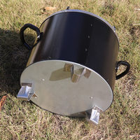 Petit Réchaud Multifonctionnel Léger à Moteur en Acier Inoxydable pour Bois Charbon de Bois Utilisation Extérieure Intérieure