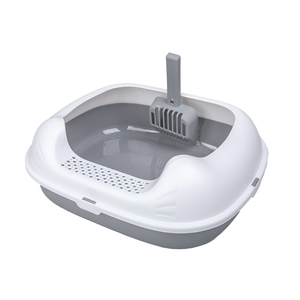 Fabricant de litières en plastique <span class=keywords><strong>noir</strong></span> gris bon marché pour chats vente en gros - Product Image 1