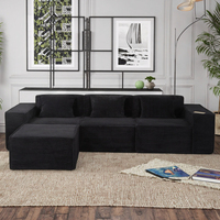 Canapé convertible moderne compressé, design personnalisé, mousse à mémoire de forme haute densité, ensemble de canapés sectionnels pour appartement, hôtel, villa