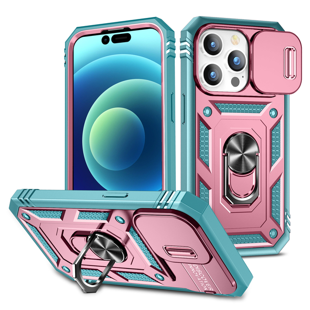Innovative Mobile Phone Cases Combo Camera Lens Protection Back Cover Case for 16 Pro Max Holder Magnetic Shockproof