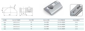 Brand Style Fastener Manufacturer Galvanized Slot 8 M6 M10 M12 <strong>Slider</strong> Roll In T Nut M8 With Spring Ball - Product Image 2