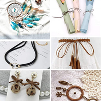 Schmuck herstellung Flache Mikro faser Spitze Kunstleder Wildleder Schnur Schnur Faden Samts chnur für Halskette Armband Perlen DIY Handwerk