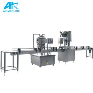 Full Automatic Small Capacity PET/CAN Washing Filling Capping Machine Beverage Packaging Equipment Bearing Bottling Plants