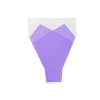 Couleur unie BOPP Transparent Flower Sleeve Multi-Branch Emballage en plastique étanche pour les magasins de fleurs
