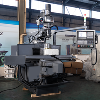 Fraiseuse verticale CNC automatique de haute précision XK6325 Mini 3 axes GSK, robuste, à broche simple, cône de broche NT40, HIPOW