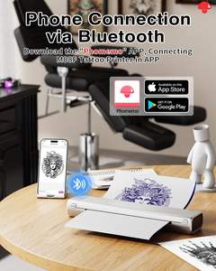 Mini máquina de papel portátil pequeño M08F tatuaje impresión carta tamaño Phomemo A4 impresora térmica tatuaje plantilla impresora - Product Image 4