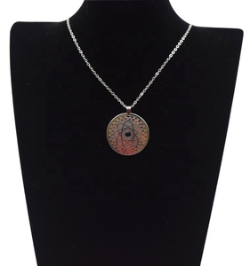 Grande colore argento uomini Nano gioielli di energia salute germanio collana tormalina abete lunga catena ciondolo magnetico in acciaio inossidabile - Product Image 3