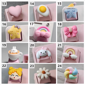 Clavier mécanique personnalisé mignon de dessin animé, touches <span class=keywords><strong>ESC</strong></span> 1U 4R XDA - Product Image 5