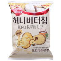 Chips de pommes de terre au beurre importées de Chine en gros, 60g*20 sachets, saveurs variées, snacks aux fruits et légumes, durée de conservation de 9 mois