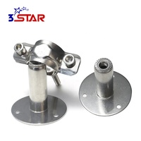 Support de tuyau réglable en acier inoxydable, pince de fixation
