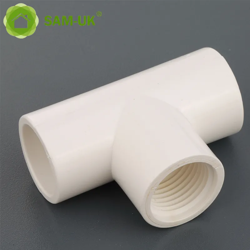 China Lieferant niedrigen Preis ASTM D2466 UPVC Kunststoff PVC T-Stück Armatur