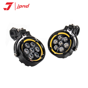 Faro LED para Motocicleta J7Pro, Luz Blanca <span class=keywords><strong>de</strong></span> Alta Intensidad 180W, Luz Halo Súper Brillante 20000LM, <span class=keywords><strong>Bocina</strong></span> y Flash - Product Image 2