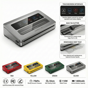 Scelleuse <span class=keywords><strong>sous</strong></span> <span class=keywords><strong>vide</strong></span> multifonctionnelle très vendue <span class=keywords><strong>pour</strong></span> la conservation des <span class=keywords><strong>aliments</strong></span> en cuisine - Product Image 5