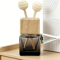 Bouteille carrée de 8 ml pour diffuseur de parfum suspendu pour voiture, flacon vide en verre pour diffuseur de voiture