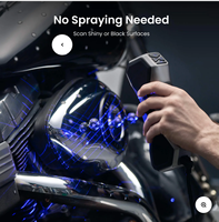 Revopoint Metro X Pro 3D Blue: Многолинейный лазерный сканер с полным полем обзора и структурированным светом, высокоточный, портативный, проводной/USB/WiFi, ABS