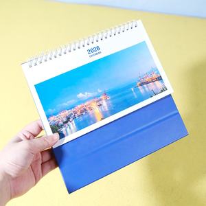 Настольный календарь на 2024 год с индивидуальным дизайном, бумага с покрытием для флип-календаря, CMYK, спиральный переплет, для офиса - Product Image 2