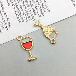 Accessoires de mode mignons en alliage de zinc, pendentifs araignée, citrouille, fantôme, breloques pour verres à vin, marqueurs de verres à vin pour Halloween - Product Image 5