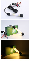Lampes de pêche LED 12V IP68 15W 360° Jaune Bleu Vert Blanc 5M Lampe de nuit sous-marine attirant les poissons 126 LED pour bateaux
