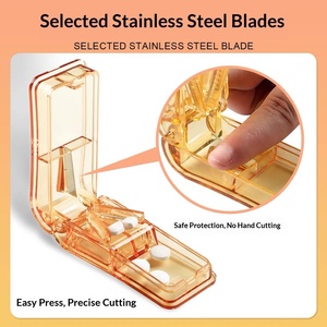 Multifunctional Plastic Pill Cutter, Pill Box, Pill Splitter, Portable Medicine-Divider Box for the Elderly, Medicine Cutting De - Product Image 5