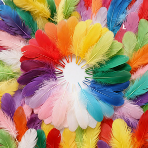 Plumas de Ganso Naturales para Manualidades, Decoración de Sombreros, Accesorios para el Cabello, Disfraces, Carnaval, Fiestas y Bodas - Product Image 1