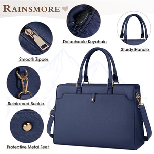 New Women Laptop <strong>Bag</strong> Waterproof Lightweight 15.6'' Leather Large Capacity <strong>Computer</strong> Business Office <strong>Briefcase</strong> Tote <strong>Bag</strong> Handbag - Product Image 3