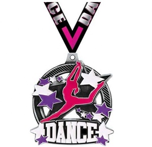 Customized 3d Metal Beauty Color Round <strong>Personalised</strong> School Guitar Dance Music Awards Sports Medals and <strong>Trophies</strong> - Product Image 3