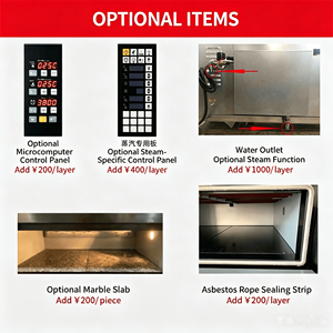 Four à convection de comptoir, four électrique à grande capacité en acier inoxydable pour boulangerie, pâtisserie, pizzeria - Product Image 3