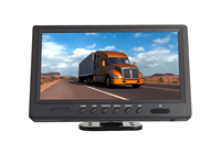 BRvision Design Unique 9 ''TFT Moniteur Numérique 2 Entrée de Caméra et 2 Câble de Déclenchement Prise en Charge CVBS AHD Entrée de Signal pour Voiture Universelle