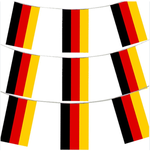 Guirlande de fanions personnalisée en gros, drapeau allemand, pour match de <span class=keywords><strong>football</strong></span> sportif 2026, décoration intérieure et extérieure, design tous pays - Product Image 1