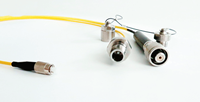 HYSF SUBSEA Connecteur optoélectronique hybride 4 fibres 2 puissances, Prise mâle à bride et Fiche femelle pour câble, Fibre optique et alimentation sous-marines
