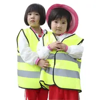 Chaleco de seguridad reflectante para niños, ropa de protección Personal, fluorescente, amarillo, Hi Vis
